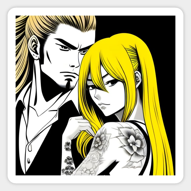 Manga Anime Boyfriend Girlfriend Sticker by animegirlnft